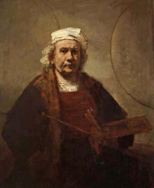 Rembrandt van rijn Self-Portrait with Tow Circles Germany oil painting art